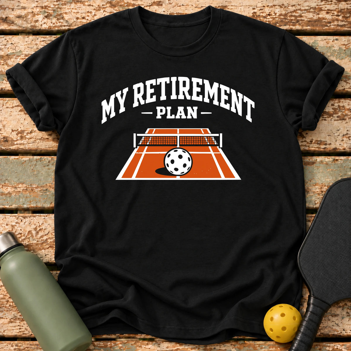 Retirement Court T-Shirt – Black