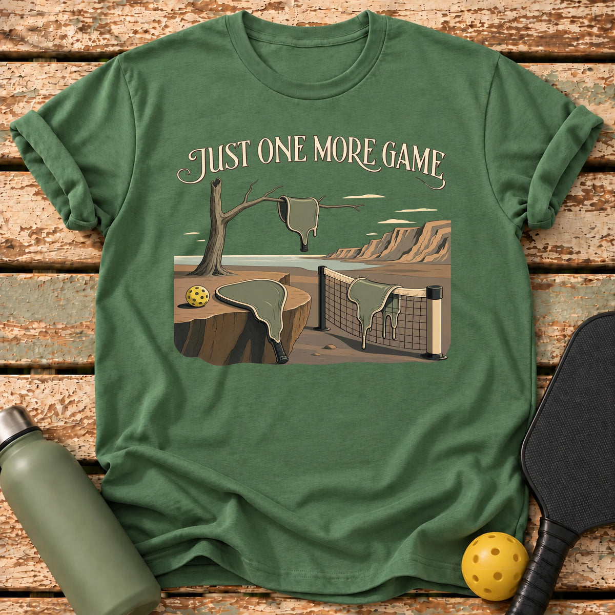 Surreal Court T-Shirt – Military Green
