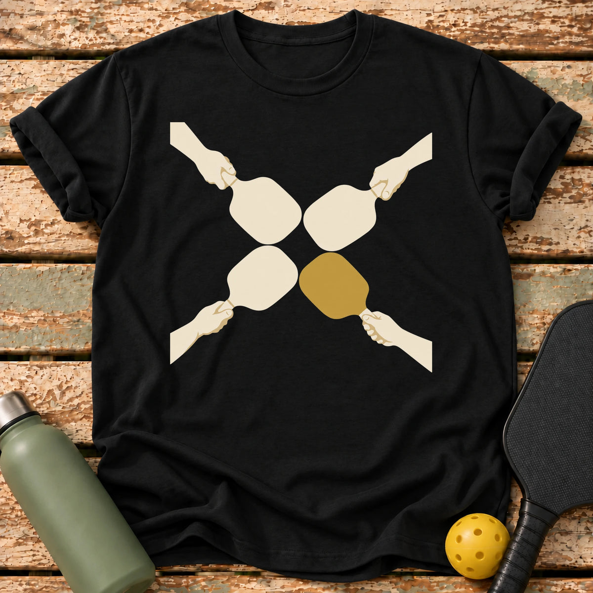 Paddle Cross T-Shirt – Black