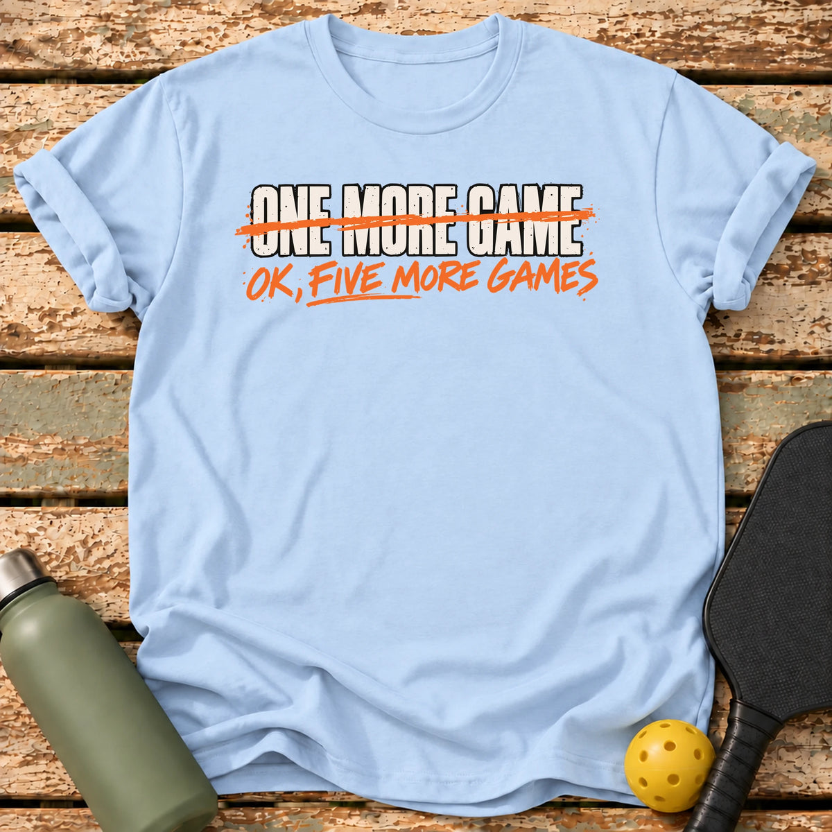 Five More Games T-Shirt – Light Blue