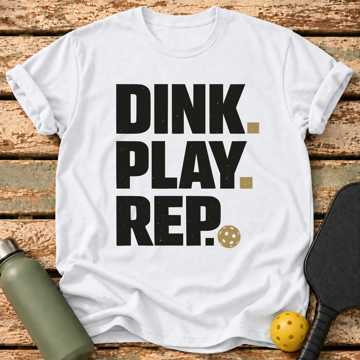Dink Play Rep T-Shirt – White