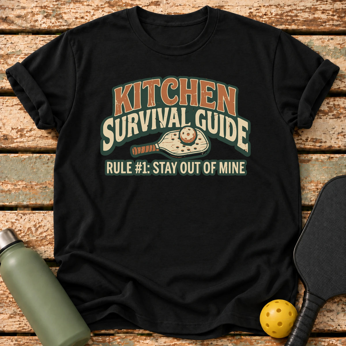 Kitchen Survival Guide T-Shirt – Black
