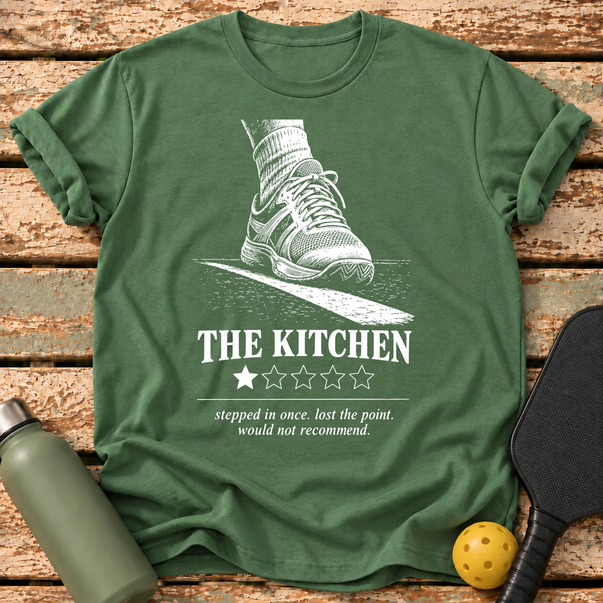 Kitchen One Star T-Shirt – Military Green