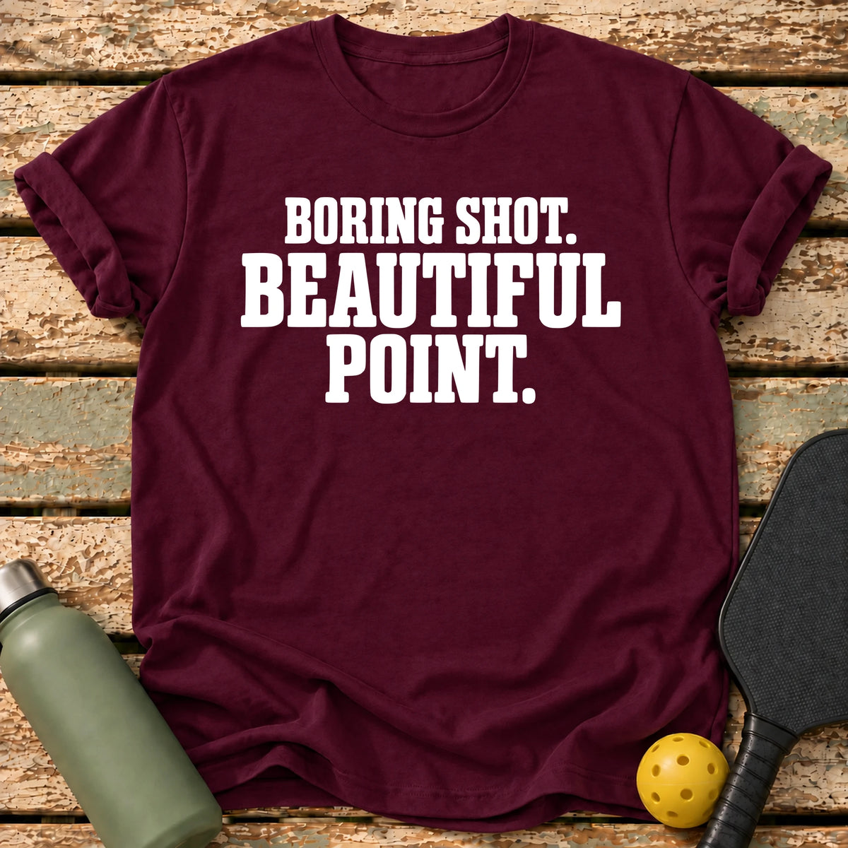 Beautiful Point T-Shirt – Maroon