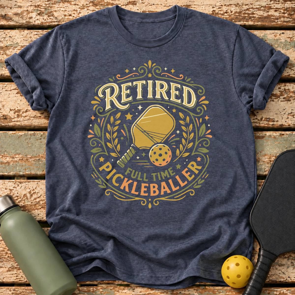 Retired Crest T-Shirt – Heather Navy