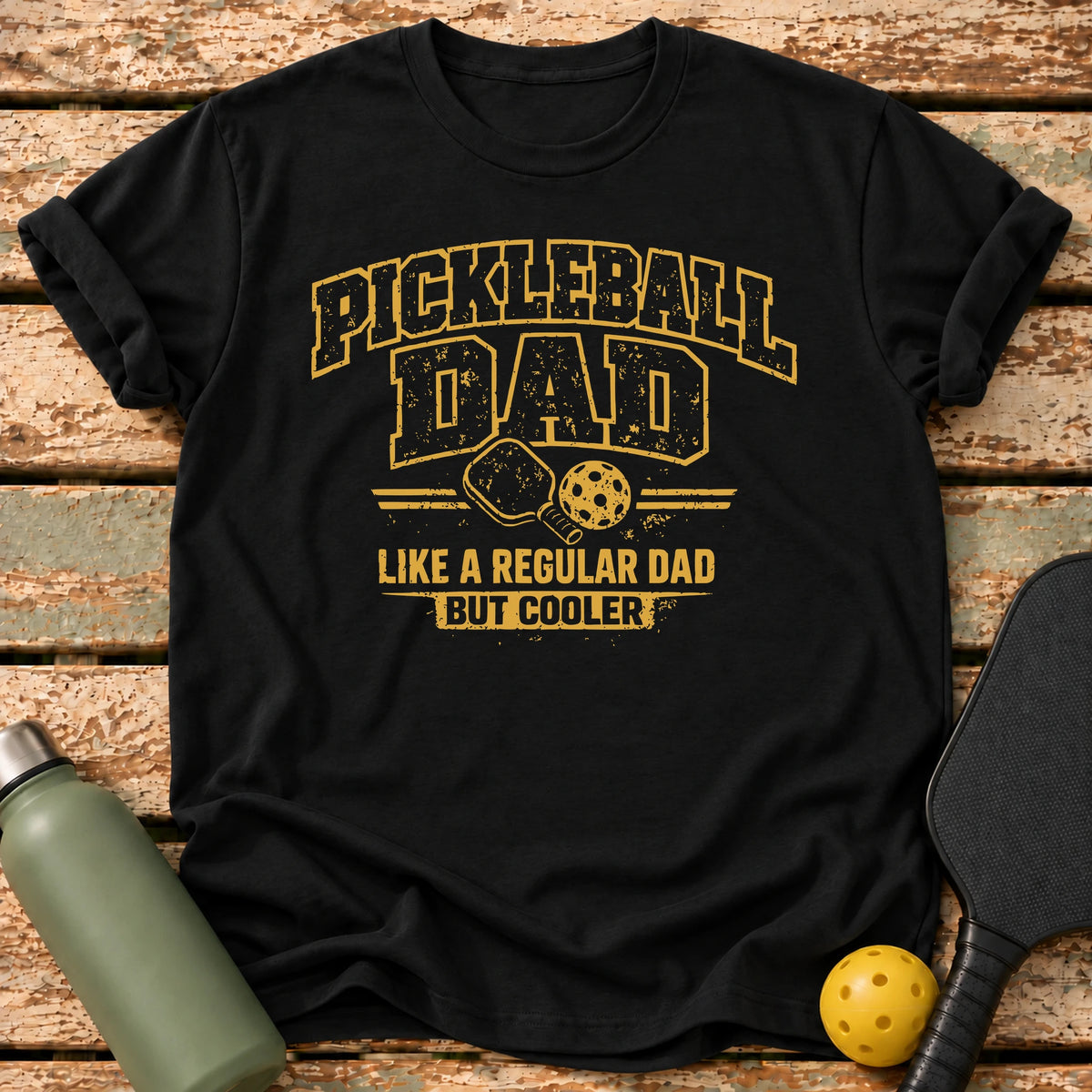 Pickleball Dad T-Shirt – Black