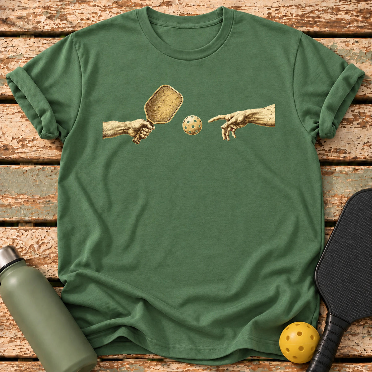 Creation Hands T-Shirt – Military Green