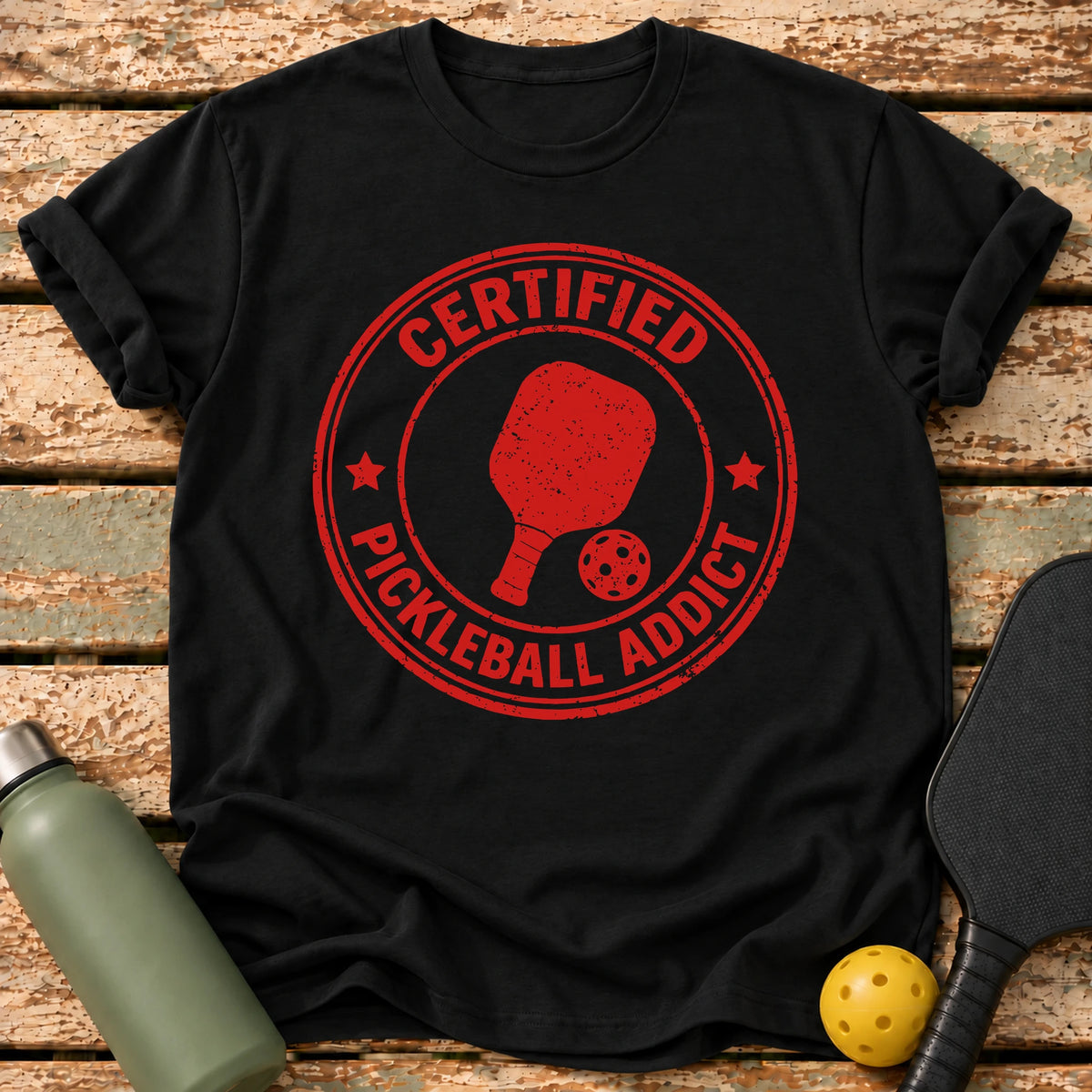 Certified Addict T-Shirt – Black