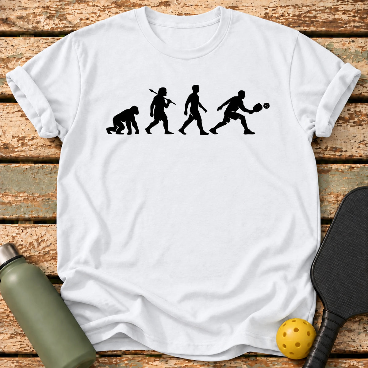 Pickleball Evolution T-Shirt – White
