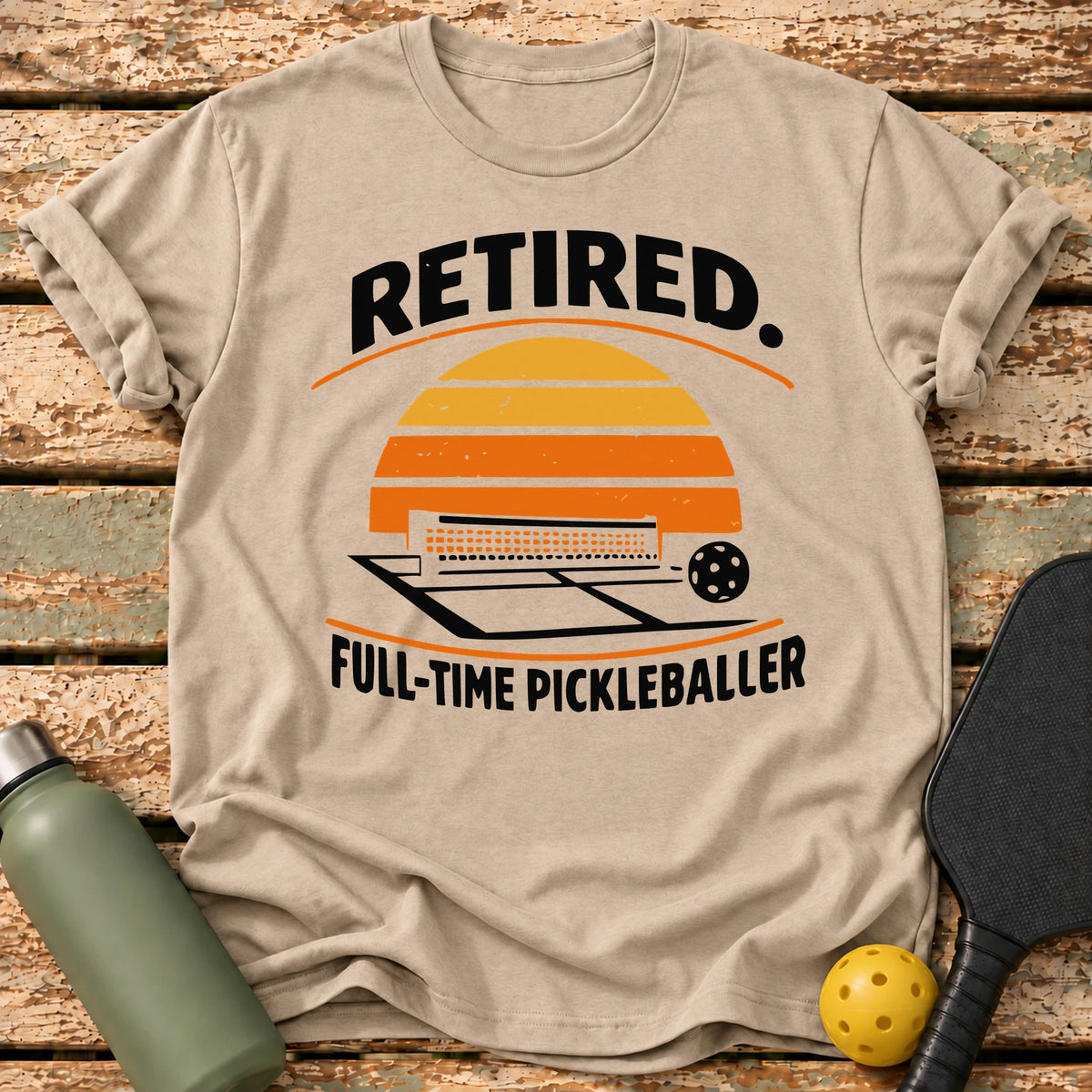 Retired Sunset T-Shirt – Sand