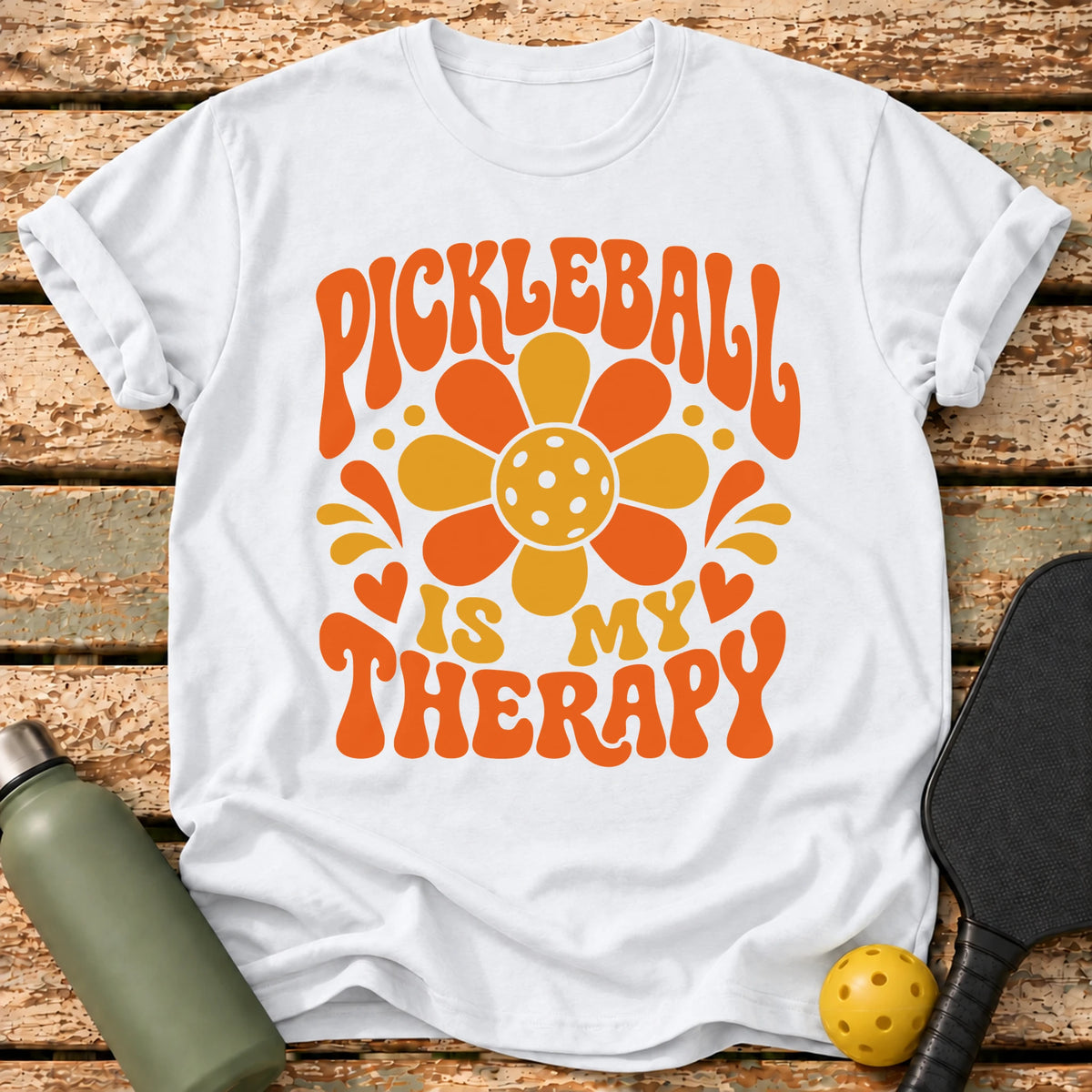 Groovy Therapy T-Shirt – White