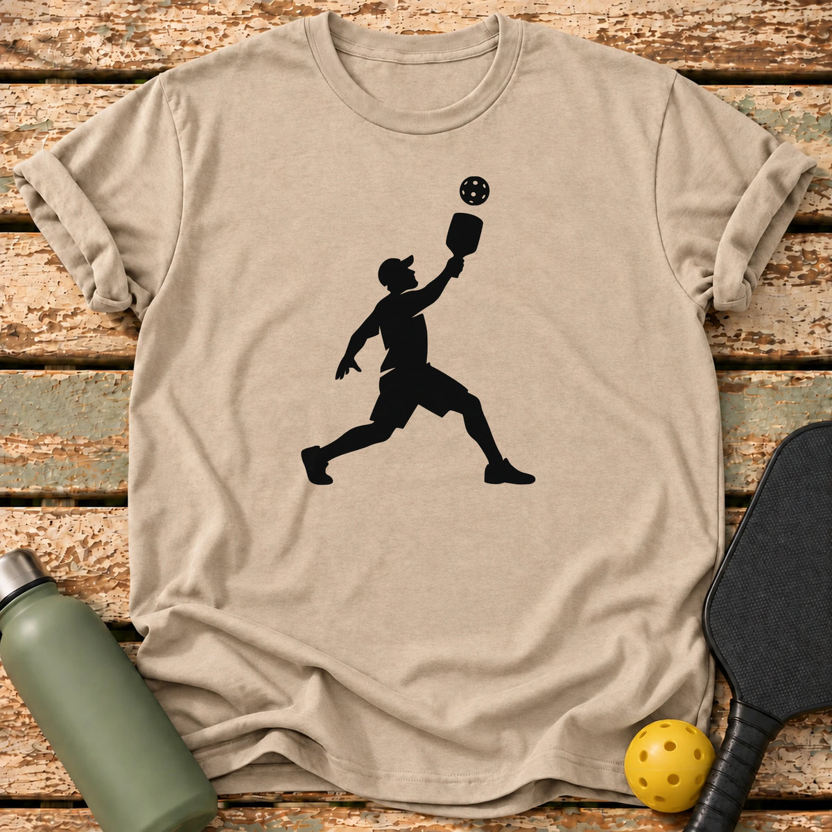 Player Silhouette T-Shirt – Sand