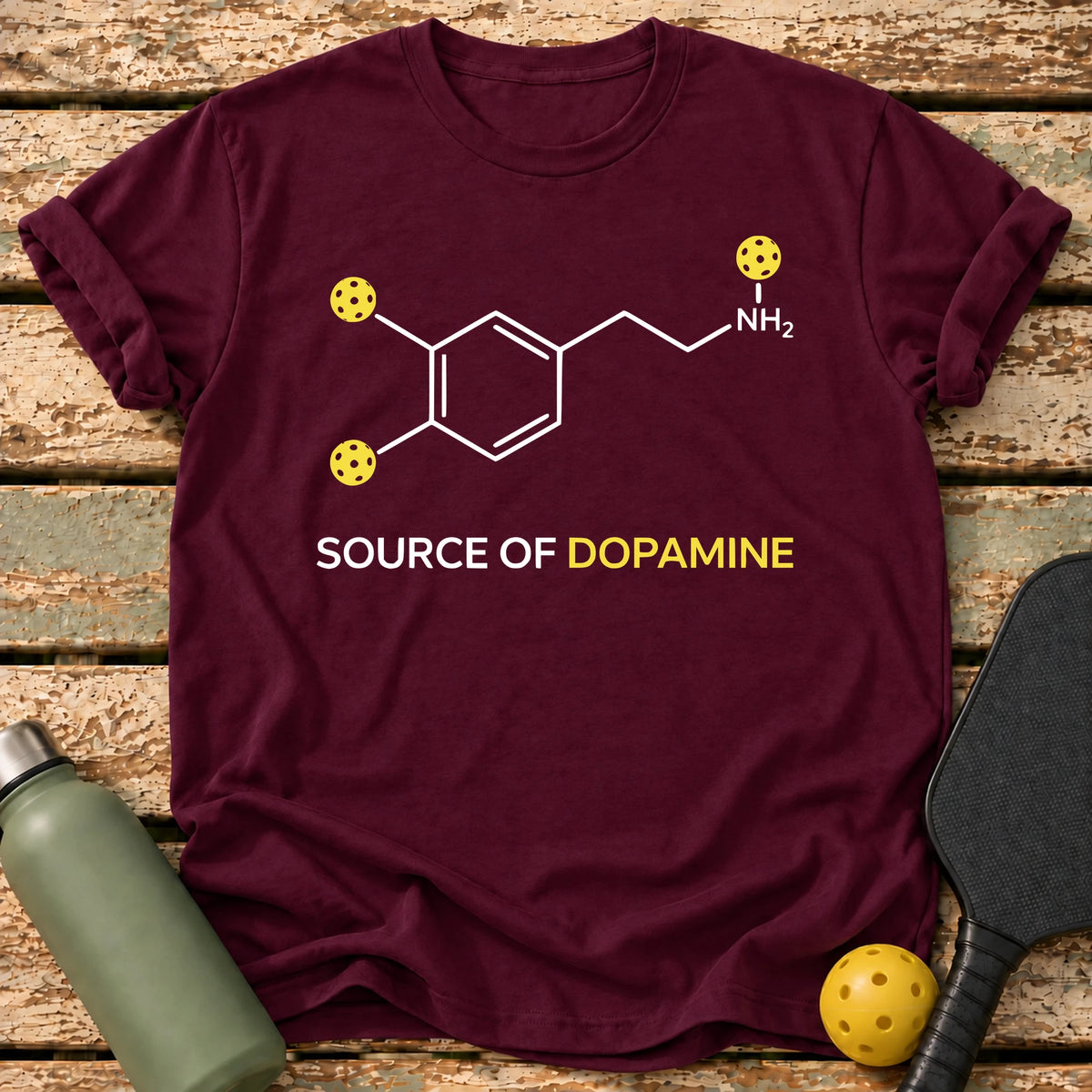 Source Of Dopamine T-Shirt – Maroon