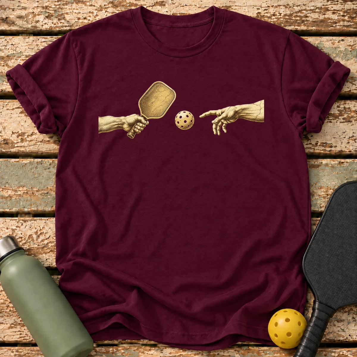 Creation Hands T-Shirt – Maroon