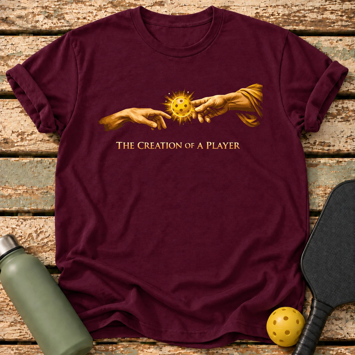 Fiery Creation T-Shirt – Maroon
