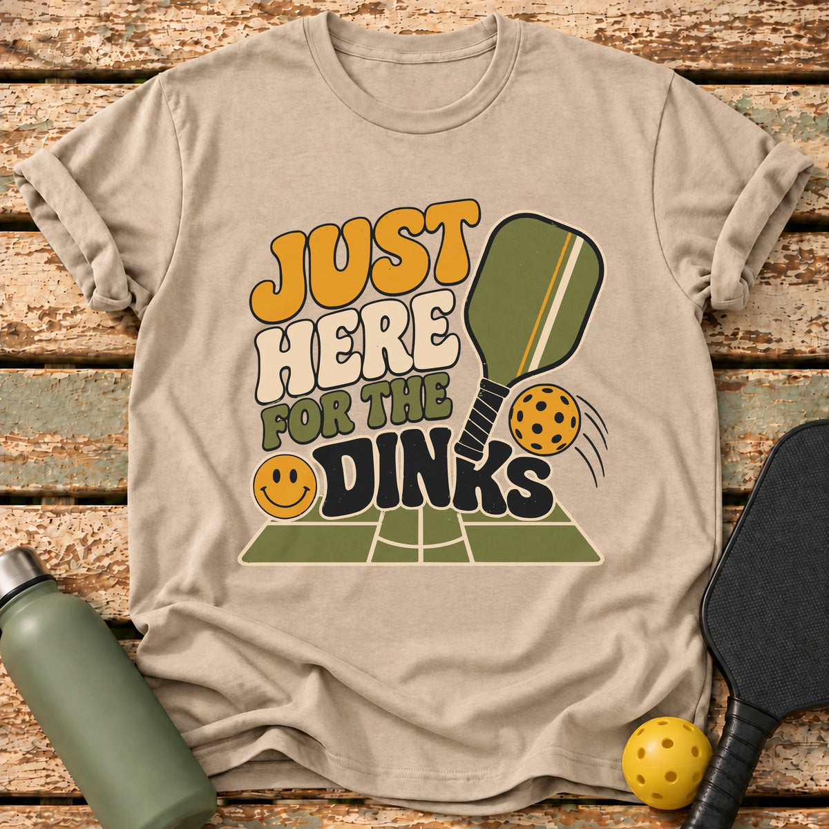 Here For Dinks T-Shirt – Sand