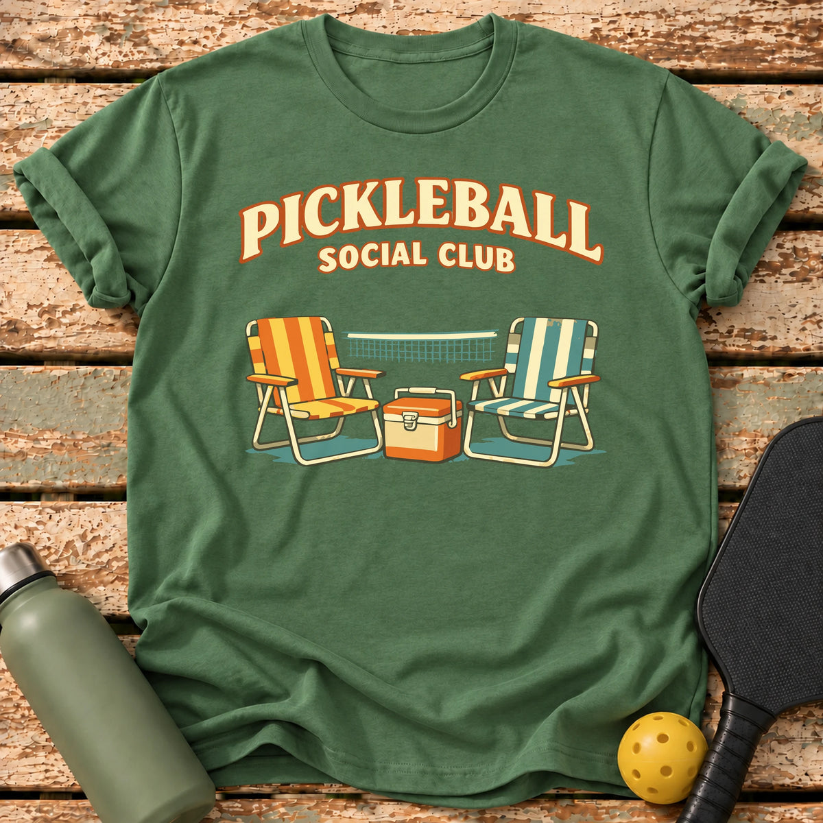Social Club T-Shirt – Military Green