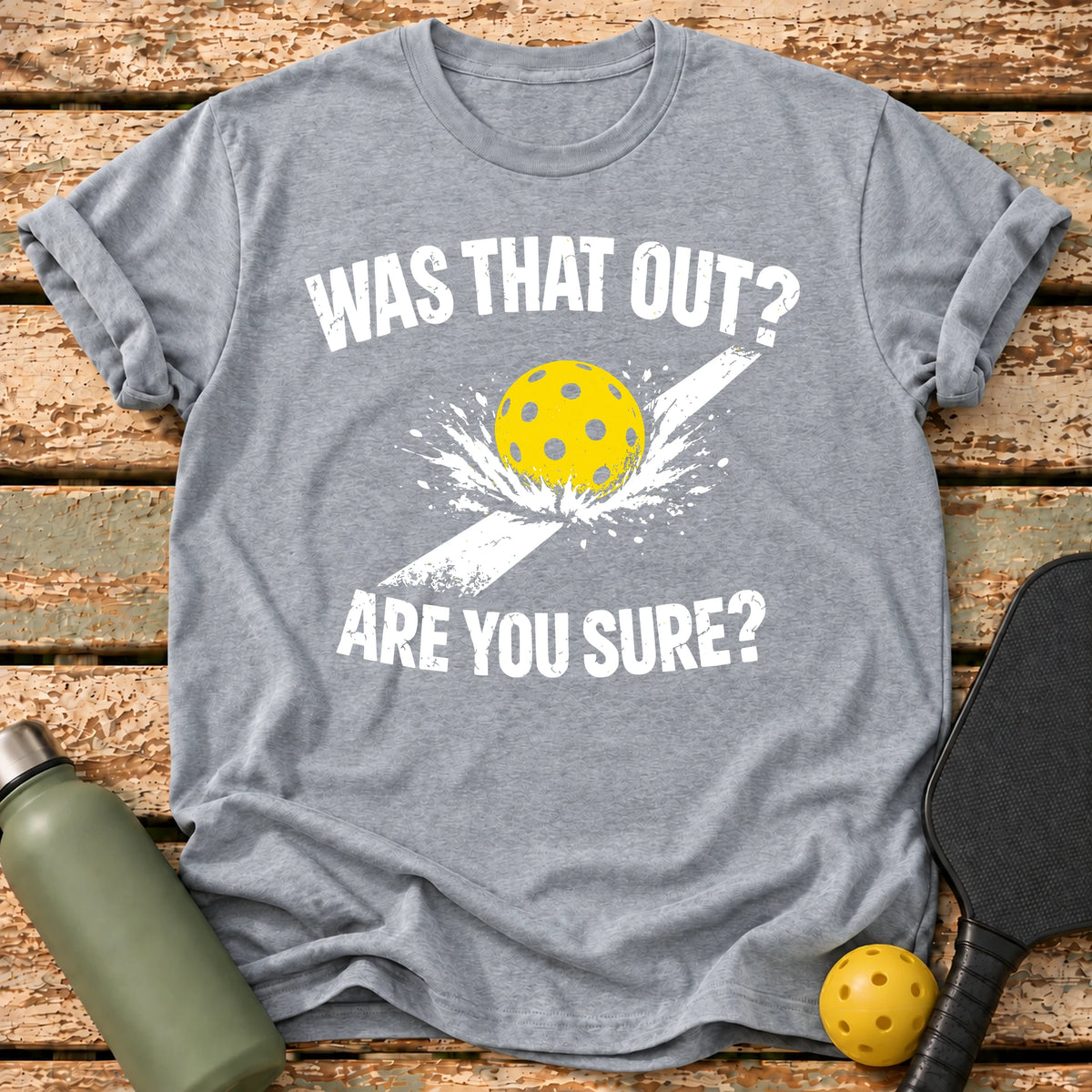 Was That Out T-Shirt – Sport Grey