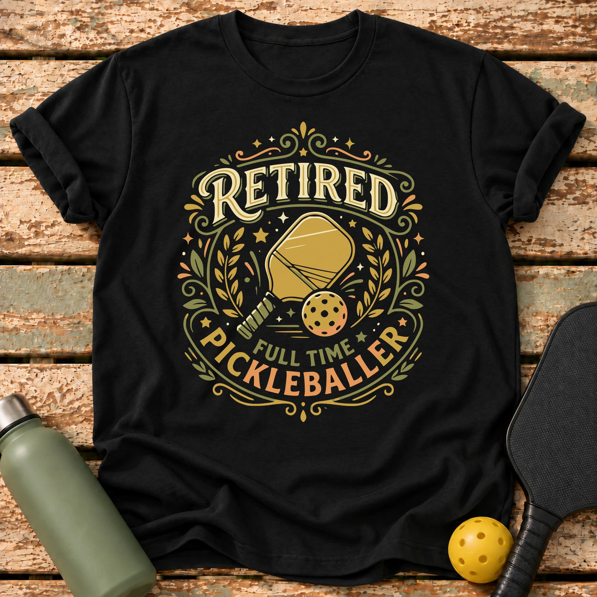 Retired Crest T-Shirt – Black