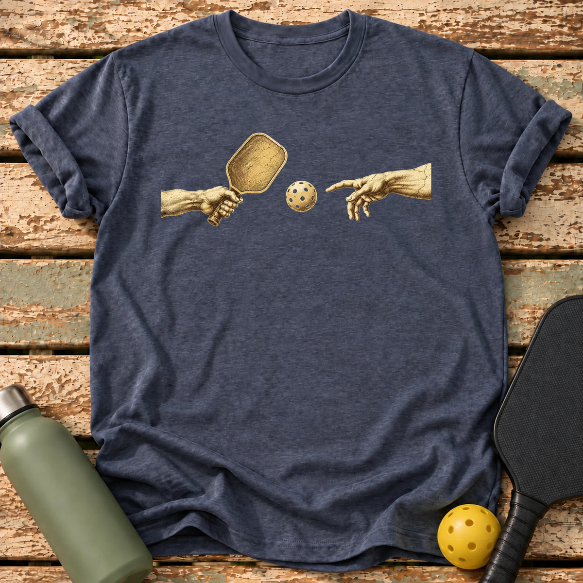 Creation Hands T-Shirt – Heather Navy