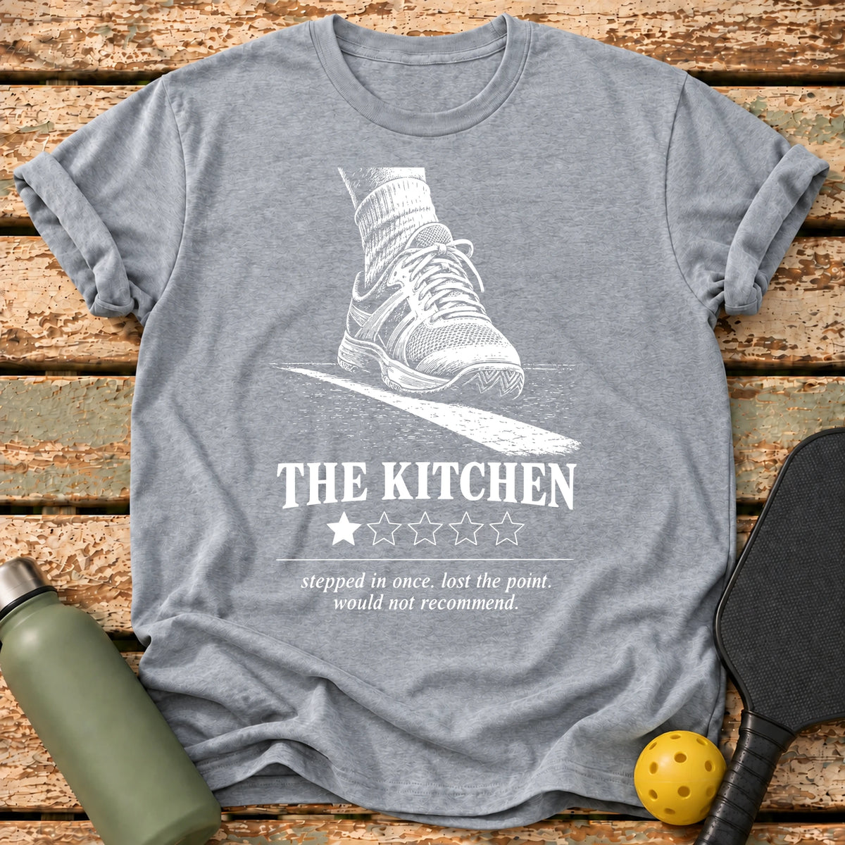 Kitchen One Star T-Shirt – Sport Grey