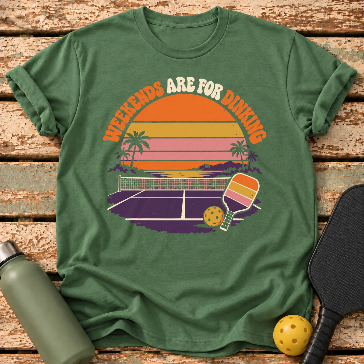 Weekend Dinking T-Shirt – Military Green