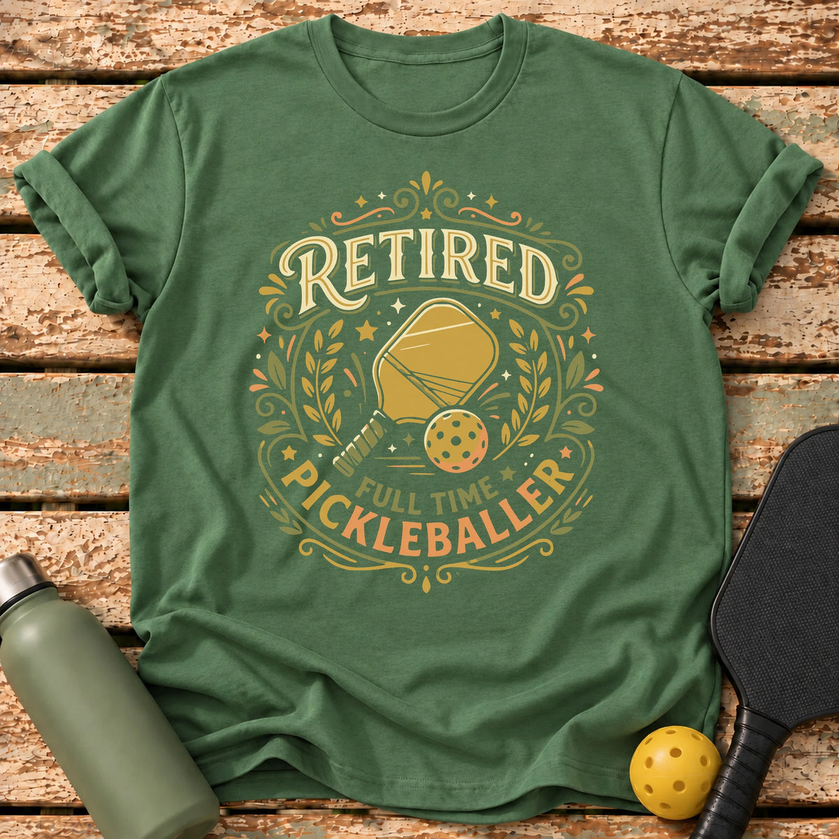 Retired Crest T-Shirt – Military Green