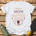 Wife Mom Addict T-Shirt – White