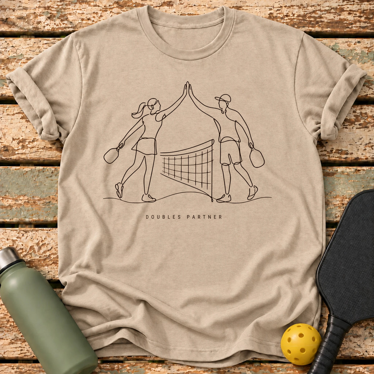 Doubles Partner T-Shirt – Sand