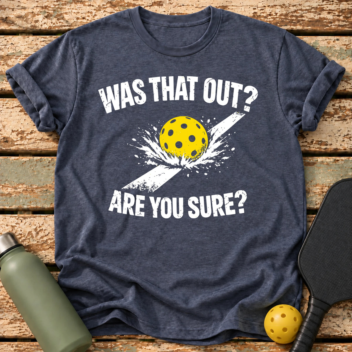 Was That Out T-Shirt – Heather Navy