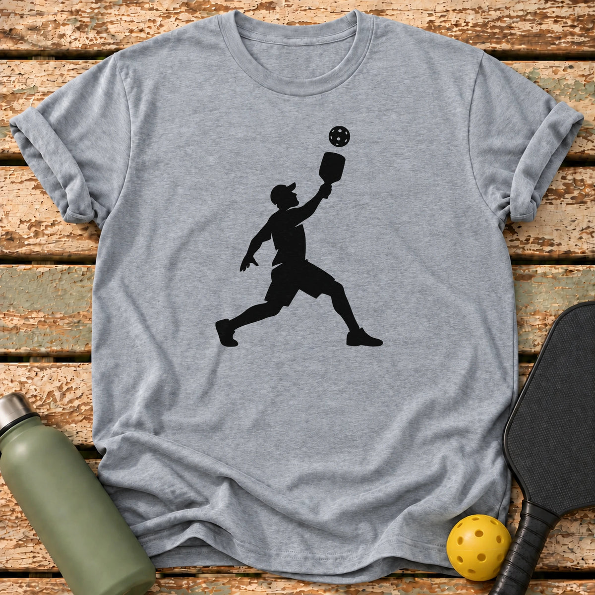 Player Silhouette T-Shirt – Sport Grey