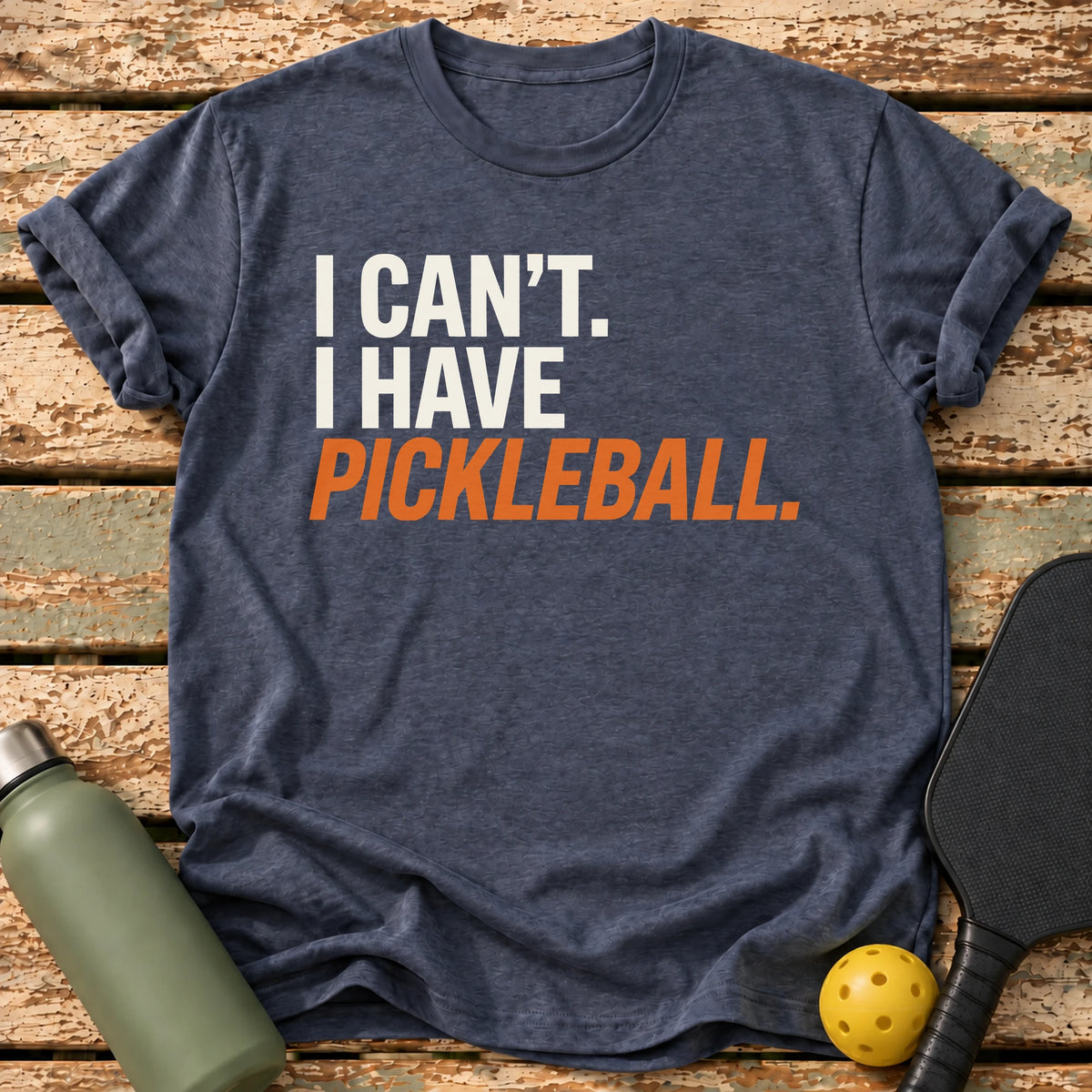I Have Pickleball T-Shirt – Heather Navy