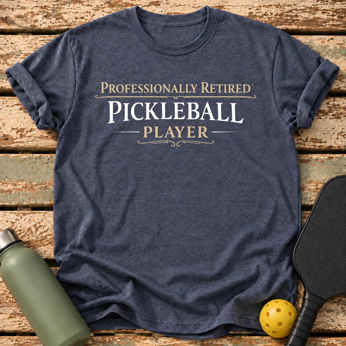 Professionally Retired T-Shirt – Heather Navy