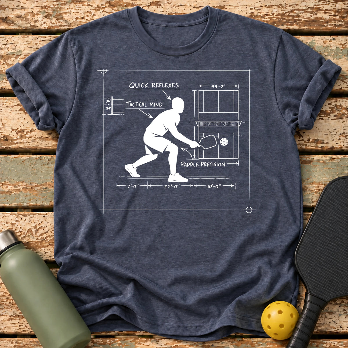Player Blueprint T-Shirt – Heather Navy