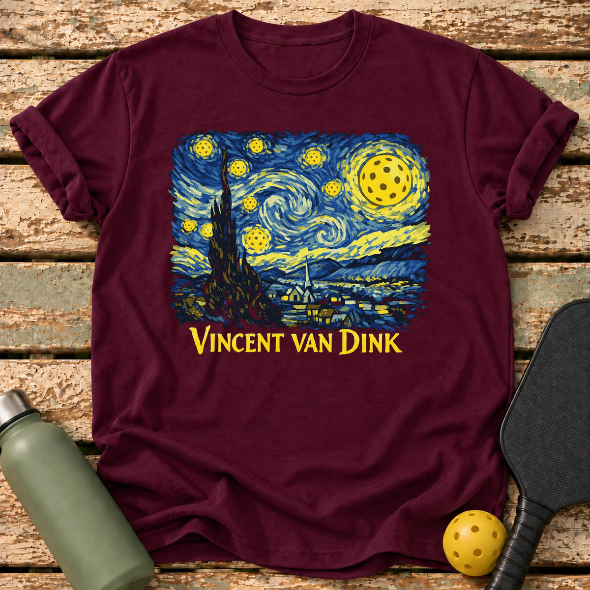 Vincent Van Dink T-Shirt – Maroon