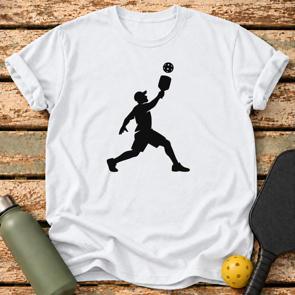 Player Silhouette T-Shirt – White