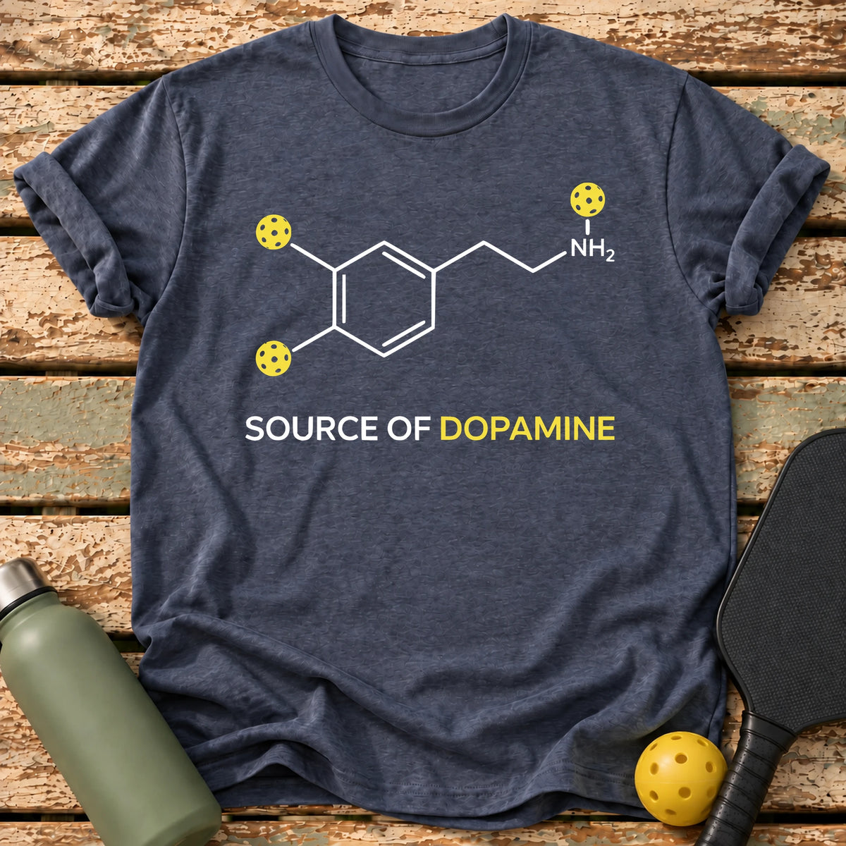 Source Of Dopamine T-Shirt – Heather Navy