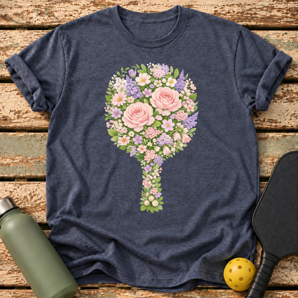 Floral Paddle T-Shirt – Heather Navy