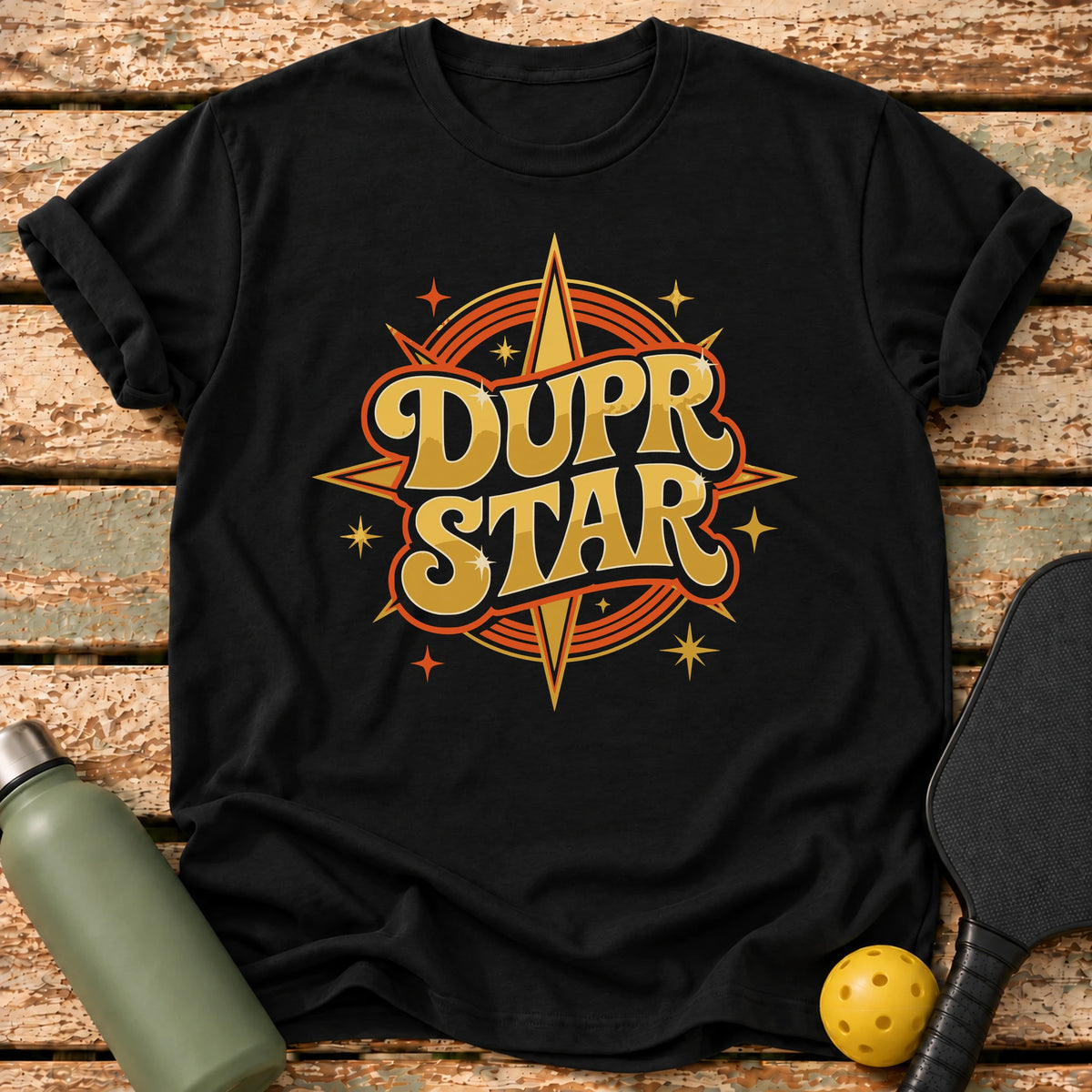 Dupr Star T-Shirt – Black