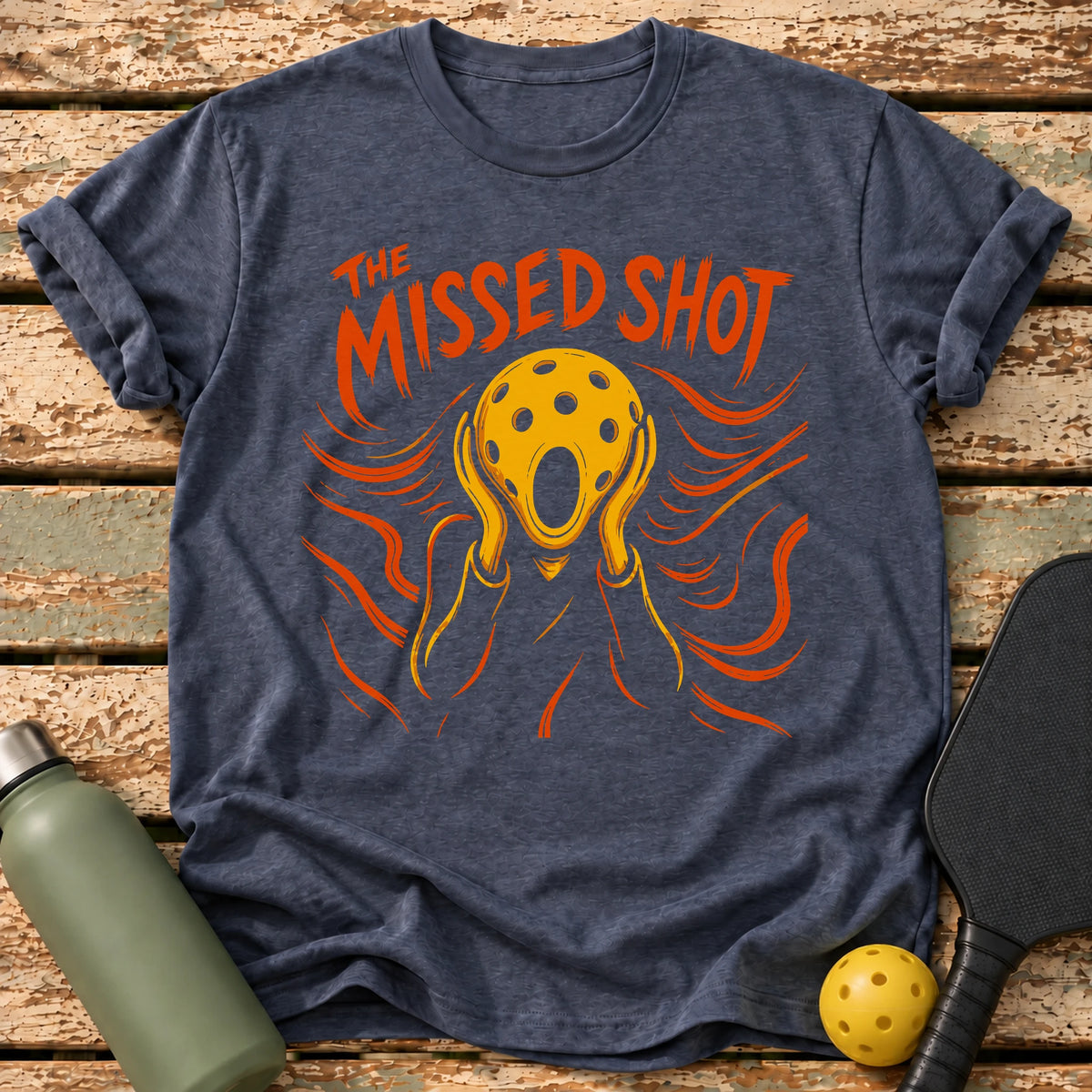 The Missed Shot T-Shirt – Heather Navy