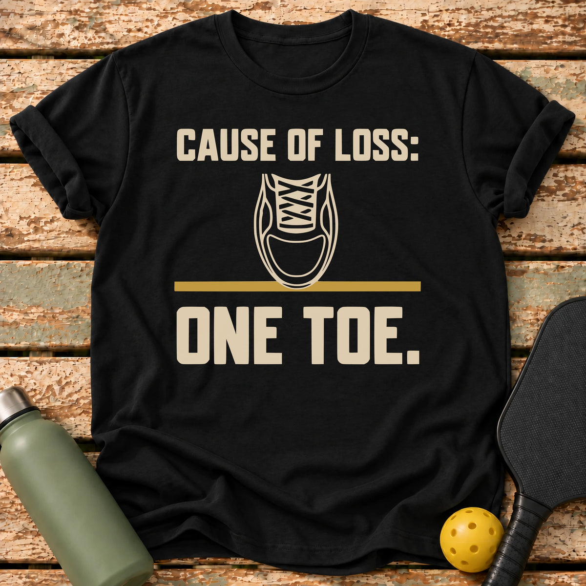 One Toe T-Shirt – Black