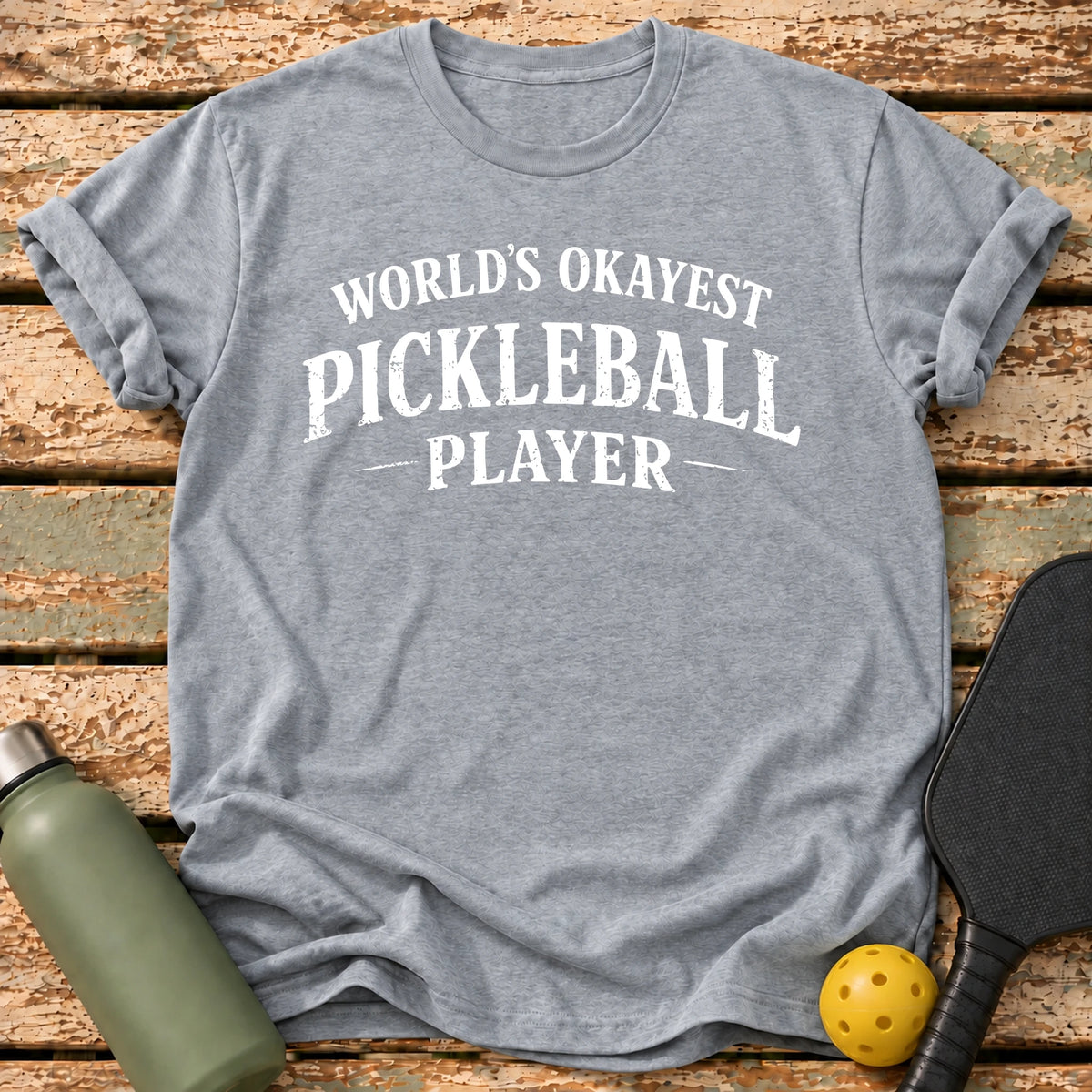 Okayest Player T-Shirt – Sport Grey