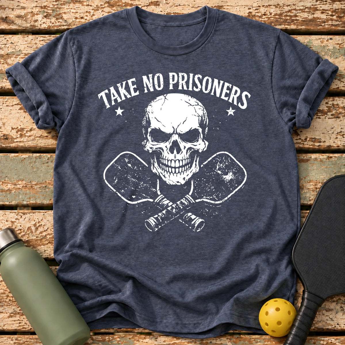 Take No Prisoners T-Shirt – Heather Navy
