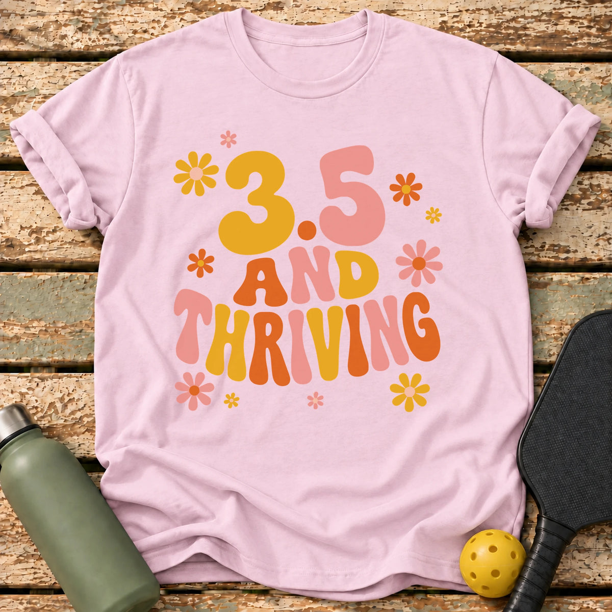 3.5 And Thriving T-Shirt – Light Pink