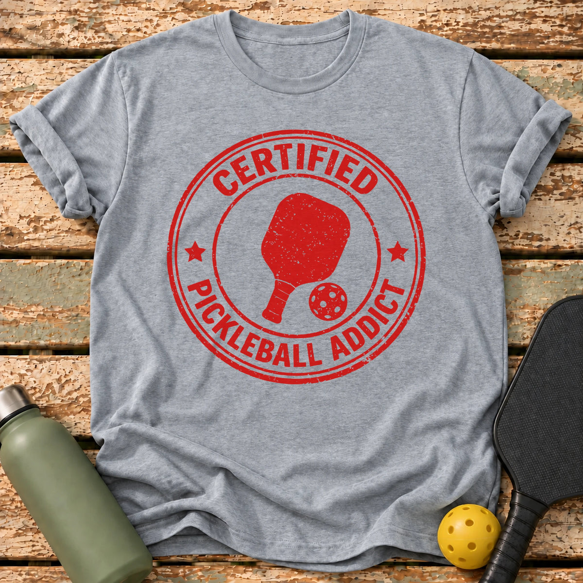 Certified Addict T-Shirt – Sport Grey