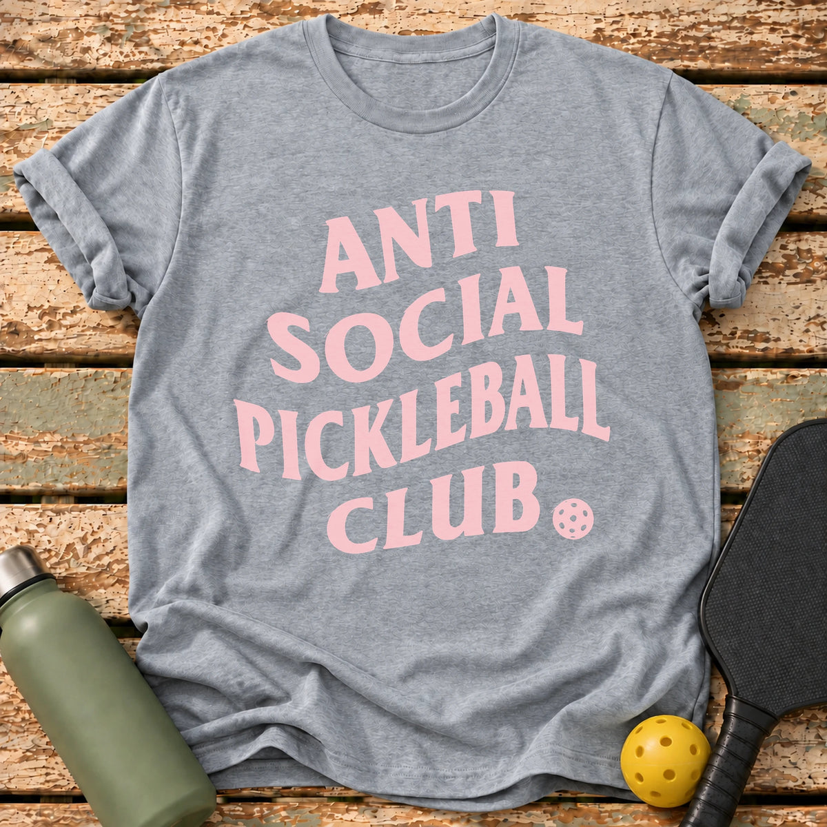 Antisocial Club T-Shirt – Sport Grey