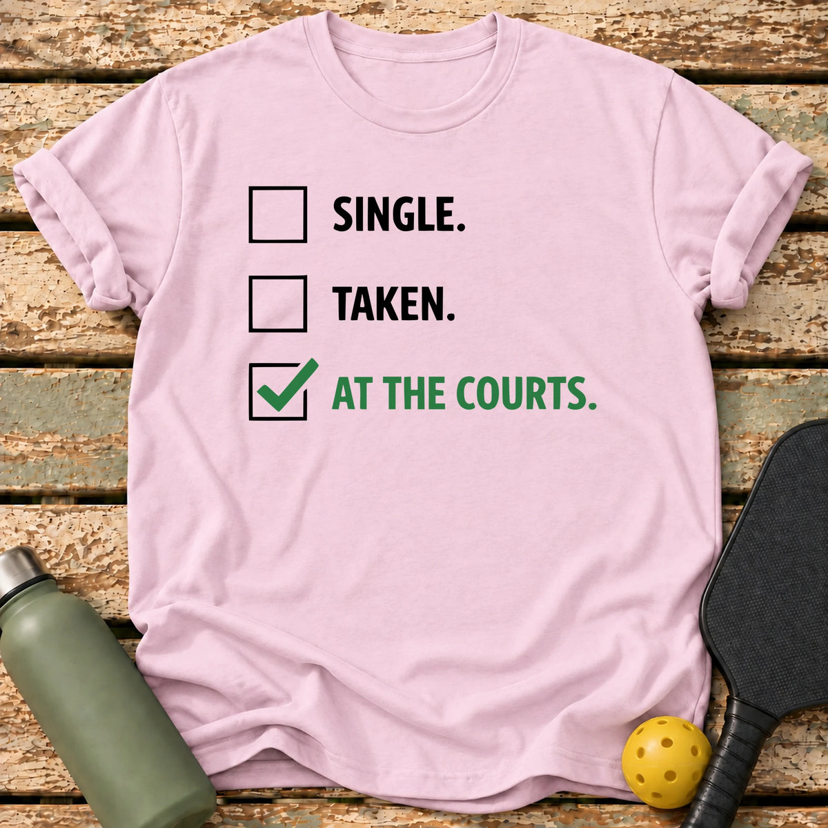 At The Courts T-Shirt – Light Pink