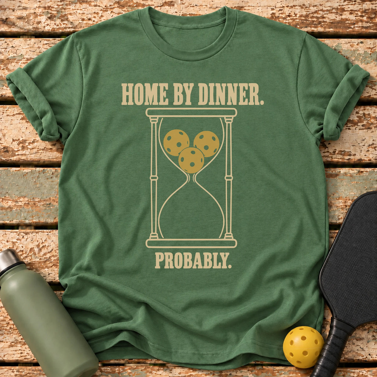 Home By Dinner T-Shirt – Military Green