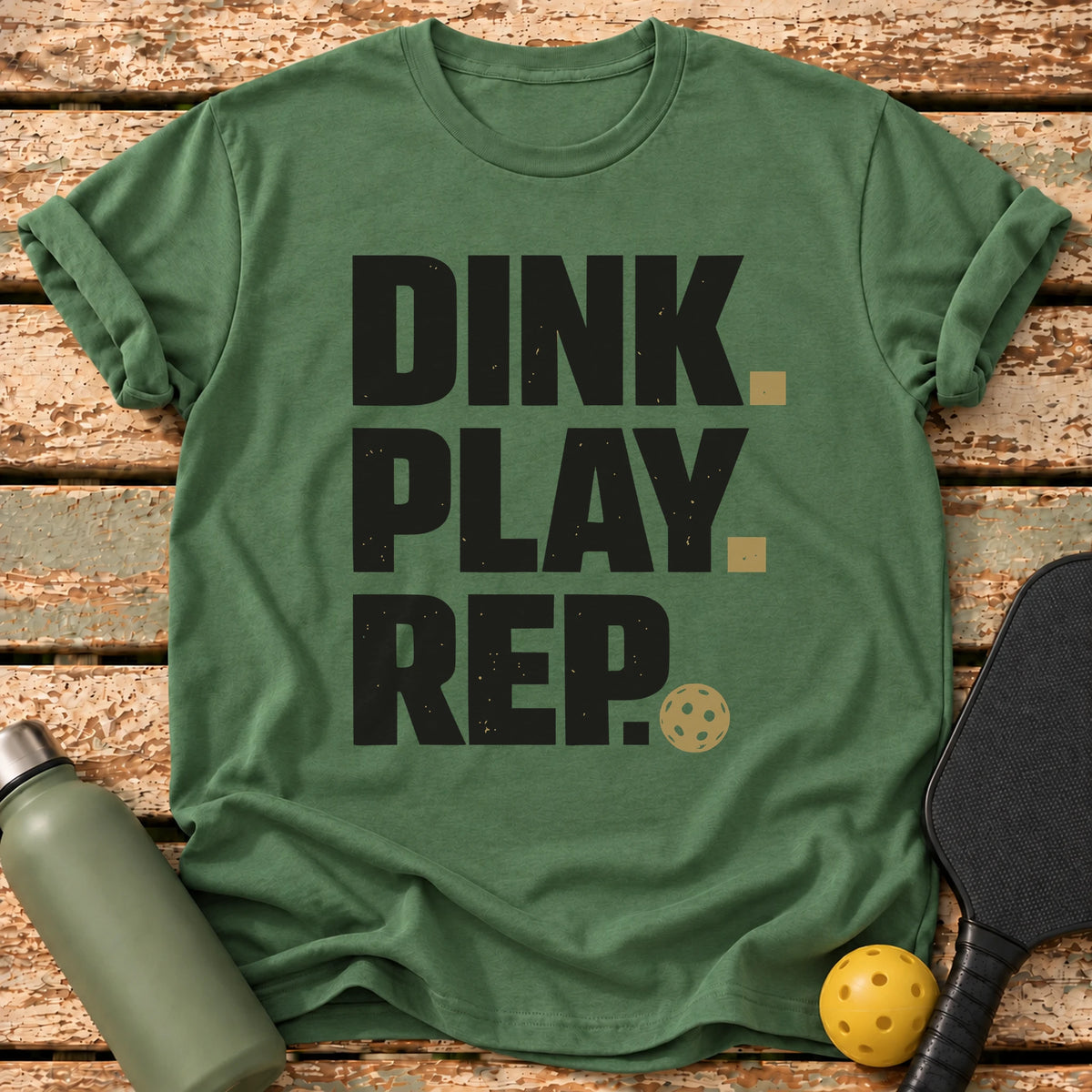 Dink Play Rep T-Shirt – Military Green