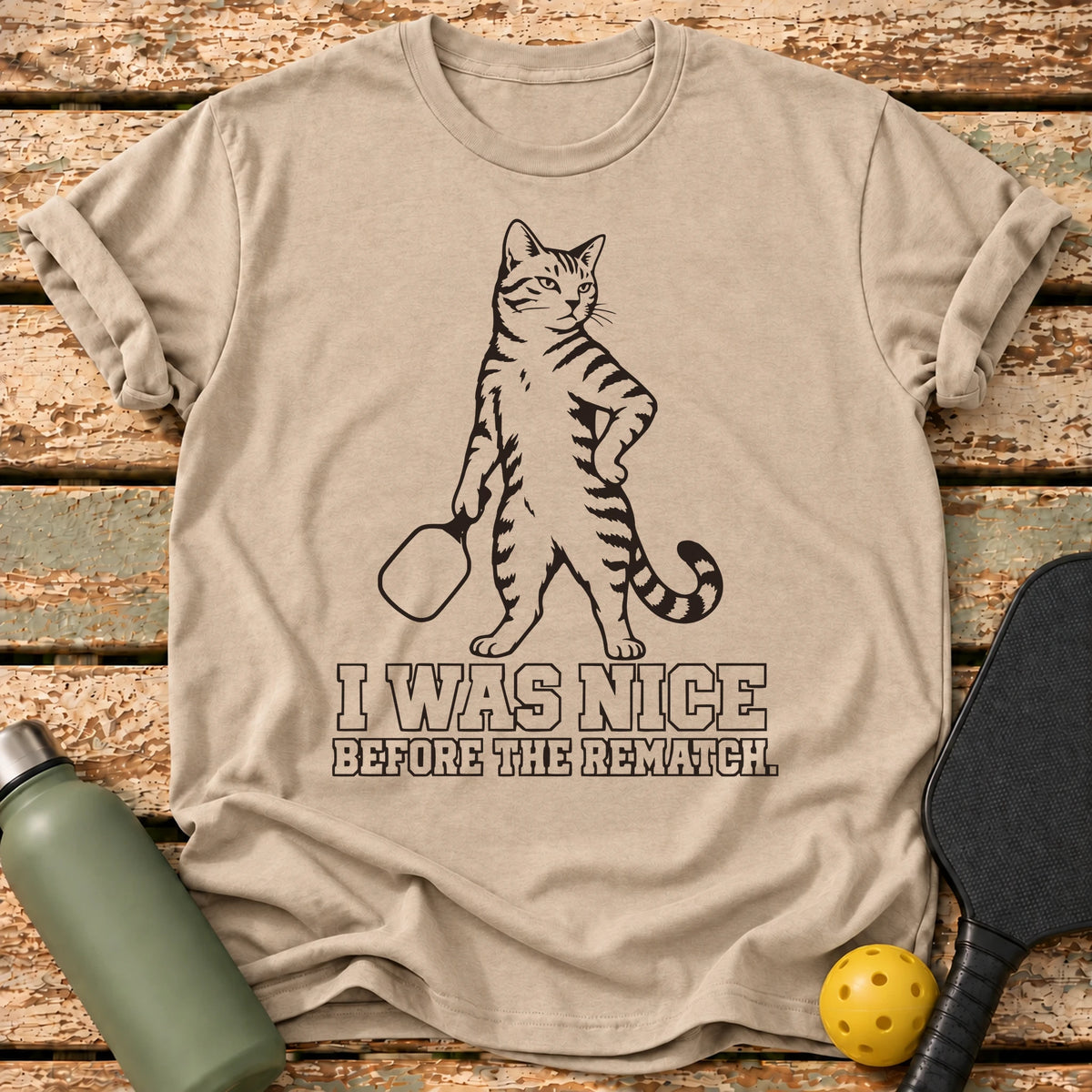 Rematch Cat T-Shirt – Sand